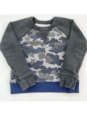 🩵 4/$20 Crewcuts Gray and Blue Camo Kids‎ Sweatshirt
